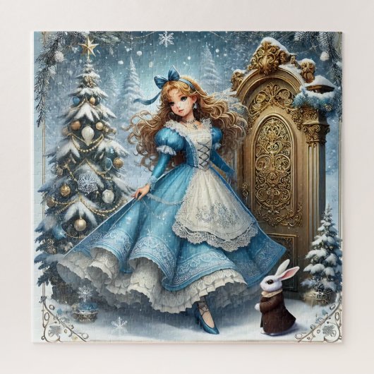 Winter Wonderland Alice Puzzel Legpuzzel (Verticaal)
