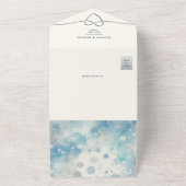 Winter Wonderland All-in-One Nodig QR + Foto's uit All In One Uitnodiging (Buitenkant)