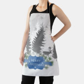 Winter Wonderland All-Over Print Schort - blauw (Insitu)