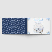 Winter Wonderland Arctic Animals Baby shower Gastenboek (Volledig)