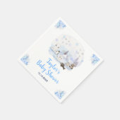 Winter Wonderland Arctic Animals Baby Shower Servet (Hoek)