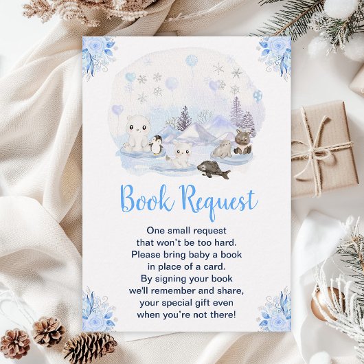 Winter Wonderland Arctic Animals Book Request Informatiekaartje
