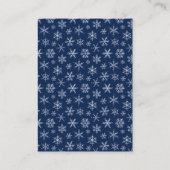 Winter Wonderland Arctic Animals Display Shower Informatiekaartje (Achterkant)