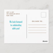 Winter Wonderland Arctic Fox Baby shower Briefkaart (Achterkant)