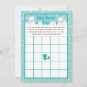 Winter Wonderland Arctic Foxes Baby shower Bingo Kaart (Voorkant)