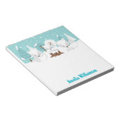 Winter Wonderland Arctic Foxes Notitieblok (Schuin)