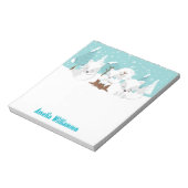 Winter Wonderland Arctic Foxes Notitieblok (Linkerzijde)