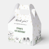 Winter Wonderland Arctic Polar Animals Bedankdoosjes (Achterkant)