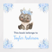 Winter Wonderland Arctische Dieren Kinder Bookplat Labels (Design 1)