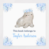Winter Wonderland Arctische Dieren Kinder Bookplat Labels (Design 1)