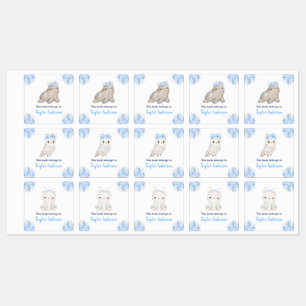 Winter Wonderland Arctische Dieren Kinder Bookplat Labels