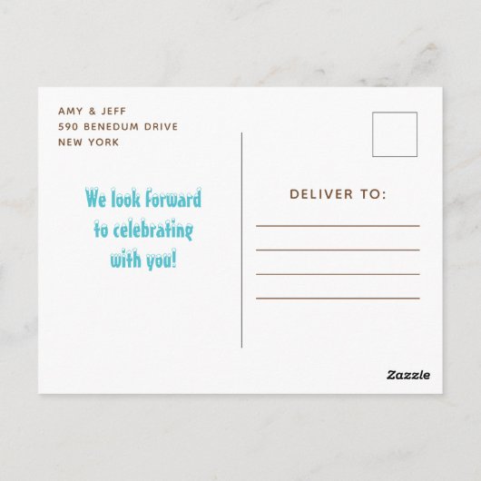 Winter Wonderland Arctische Vos Verjaardagsfeestje Briefkaart (Achterkant)