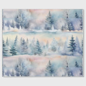 Winter Wonderland - Artistiek Cadeaupapier (Vlak)