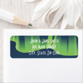 Winter Wonderland Aurora Return Address Label (Insitu)