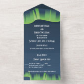 Winter Wonderland Auroras All In One Uitnodiging (Binnen)