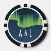Winter Wonderland Auroras Poker Chips (Voorkant)