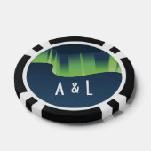 Winter Wonderland Auroras Poker Chips (Enkel)