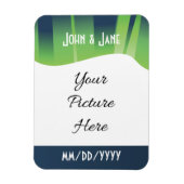 Winter Wonderland Auroras Save-the-Date Magnet Magneet (Verticaal)