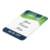 Winter Wonderland Auroras Save-the-Date Magnet Magneet (Linkerzijde)