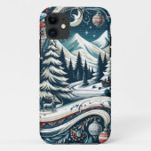 Winter Wonderland Avontuur iPhone case (Achterkant)