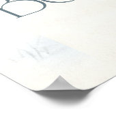 Winter Wonderland Baby Animals Baby Shower  Poster (Hoek)