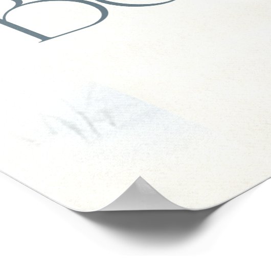 Winter Wonderland Baby Animals Baby Shower  Poster (Hoek)