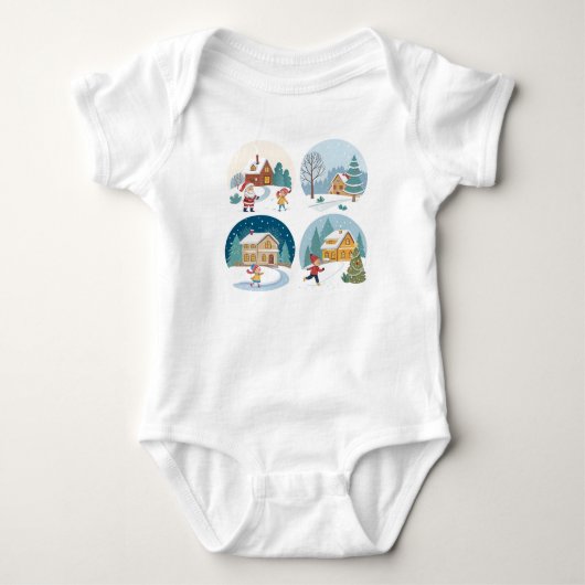 Winter Wonderland Baby Bodysuit (Voorkant)