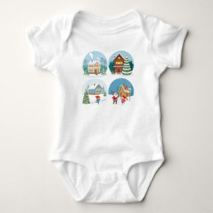 Winter Wonderland Baby Bodysuit. Romper