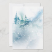 Winter Wonderland Baby Het is koud buiten Kaart (Achterkant)