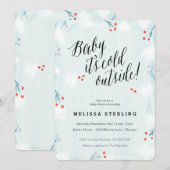 Winter Wonderland Baby Het is koude buitenkant Kaart (Voorkant / Achterkant)