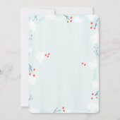 Winter Wonderland Baby Het is koude buitenkant Kaart (Achterkant)