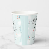 Winter Wonderland Baby Het is koude buitenkant Papieren Bekers (Rechts)