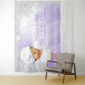 Winter Wonderland Baby Shower Achtergrond Etnisch  Wandkleed (In situ)