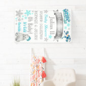 Winter Wonderland Baby shower Banner (Insitu)
