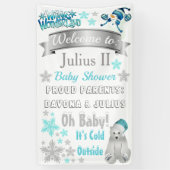 Winter Wonderland Baby shower Banner (Verticaal)
