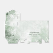 Winter wonderland baby shower bedankdoosjes (Uitgevouwen)