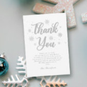 Winter Wonderland Baby shower Bedankkaart