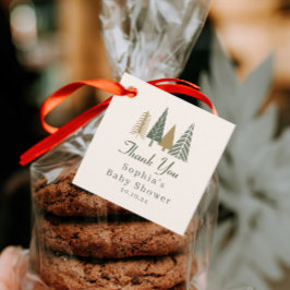 Winter Wonderland Baby shower Bedankt Bedankjes Labels