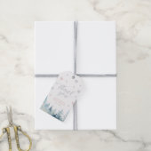 Winter Wonderland Baby shower Bedankt Favor Cadeaulabel (Met Touw)
