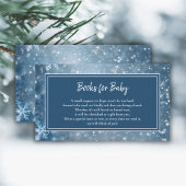 Winter Wonderland Baby shower Boeken Aanvraag Informatiekaartje