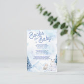 Winter Wonderland Baby shower Books for Baby Informatiekaartje (Staand voorkant)