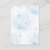 Winter Wonderland Baby shower Books for Baby Informatiekaartje (Achterkant)