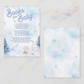 Winter Wonderland Baby shower Books for Baby Informatiekaartje (Voorkant / Achterkant)