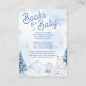 Winter Wonderland Baby shower Books for Baby Informatiekaartje (Voorkant)