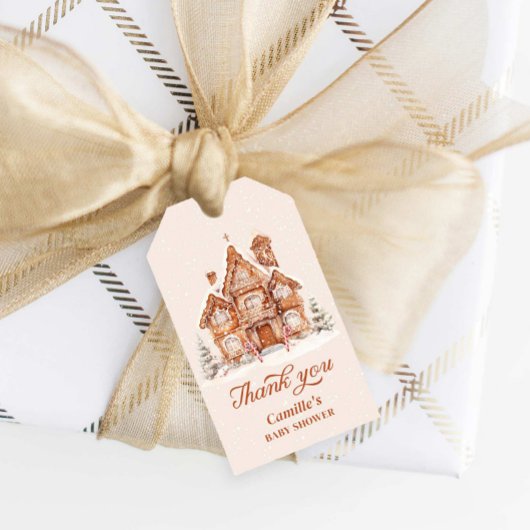 Winter Wonderland Baby shower Dank u Cadeau Label Cadeaulabel