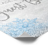 Winter Wonderland Baby Shower Guest Book Sign Poster (Hoek)
