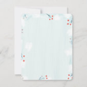 Winter Wonderland Baby shower Hartelijk dank Bedankkaart (Achterkant)