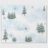 Winter Wonderland Baby shower inpakpapier (Vlak)