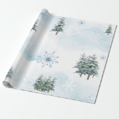 Winter Wonderland Baby shower inpakpapier (Uitgerold)