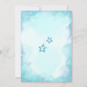 Winter Wonderland Baby shower Invitation Boy Kaart (Achterkant)